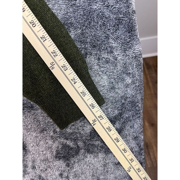 SOLD Ralph Lauren Purple Label Slim-Fit Suede-Trimmed Cashmere 1/2 Zip Sweater L - Picture 8 of 12